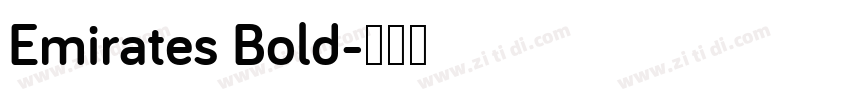 Emirates Bold字体转换